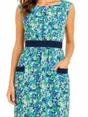 Lilly Pulitzer Women's Kimball 100% Silk Resort Wear Abstract Print Sheath 4
